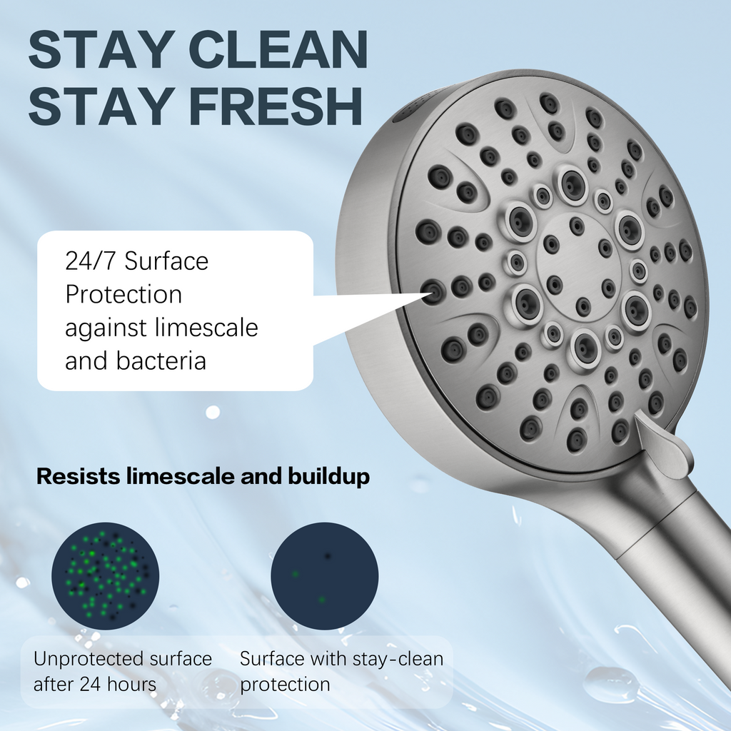 Filtered Shower Head with Handheld, High Pressure 9-Spray Showerhead with Hose and Bracket (Copy)