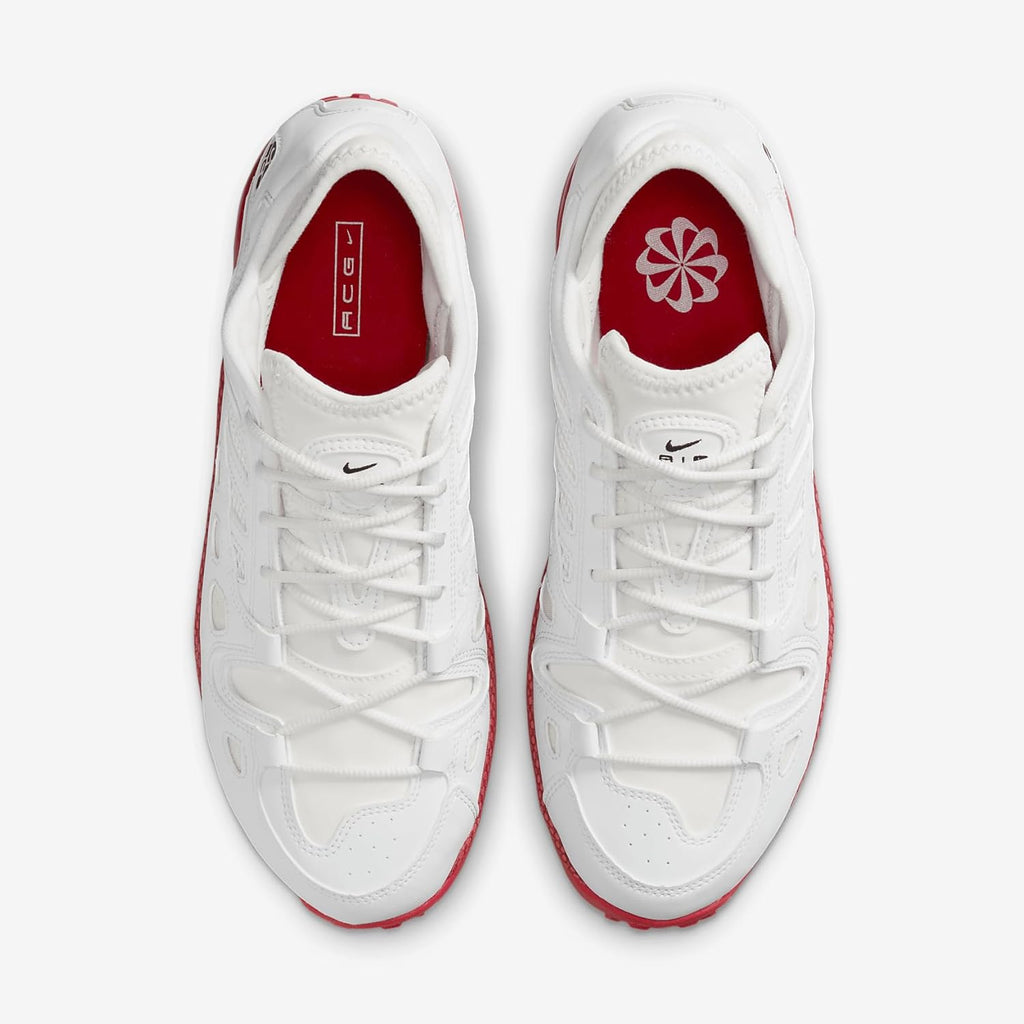 Nike ACG Air Exploraid Men's Shoes (FJ1920-101, Summit White/Summit White/University Red/Black) Size 4