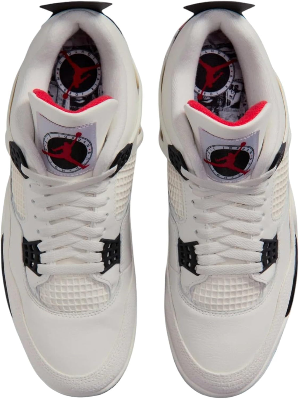 Air Jordan 4 Retro Flight Club Men's Shoes (Sail/University Red/Black)