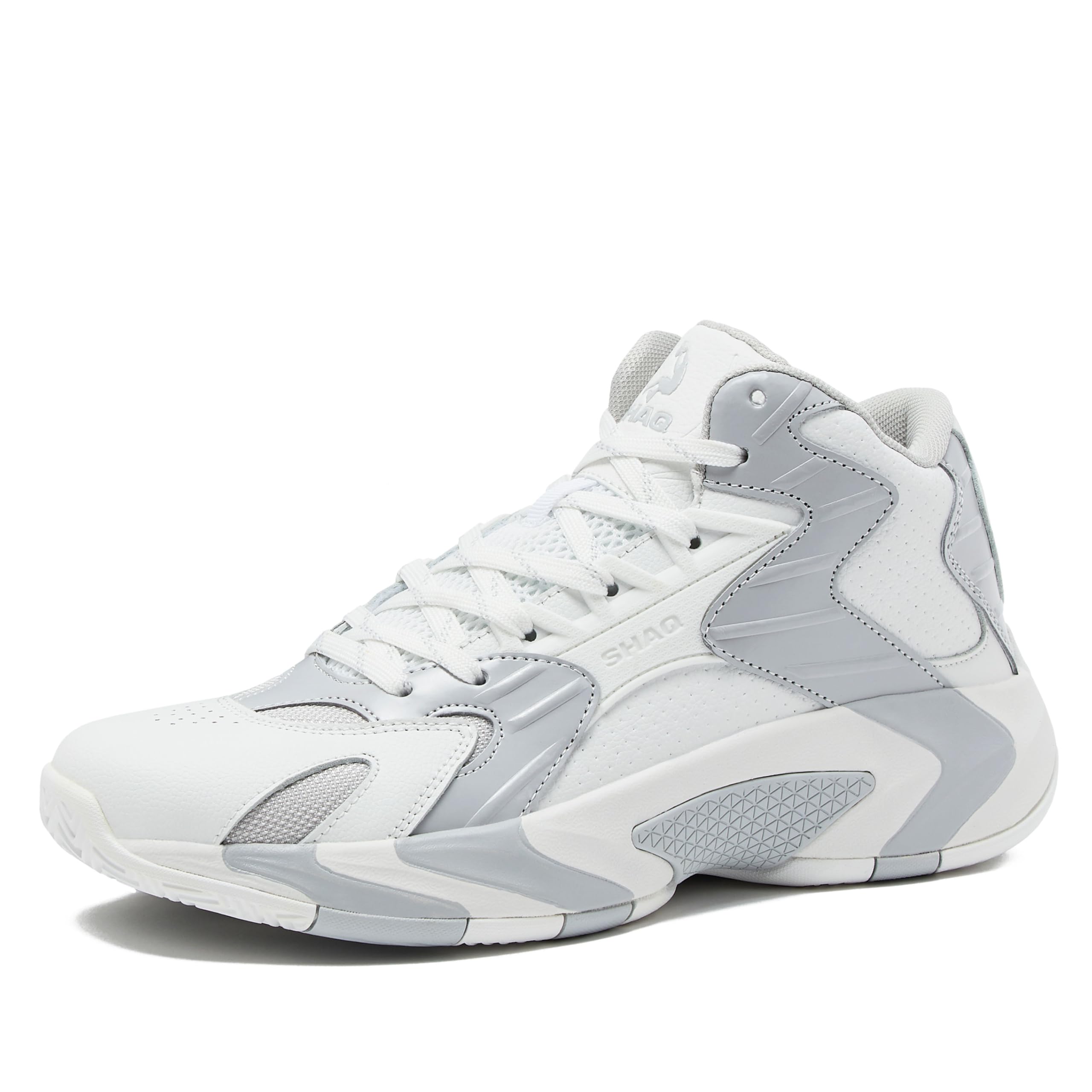 SHAQ Devastator High Top Basketball Shoes for Men, Indoor or Outdoor Court Basketball Mens Sneakers - Black, White, Green, Blue, Orange or Red Size 8 to 15