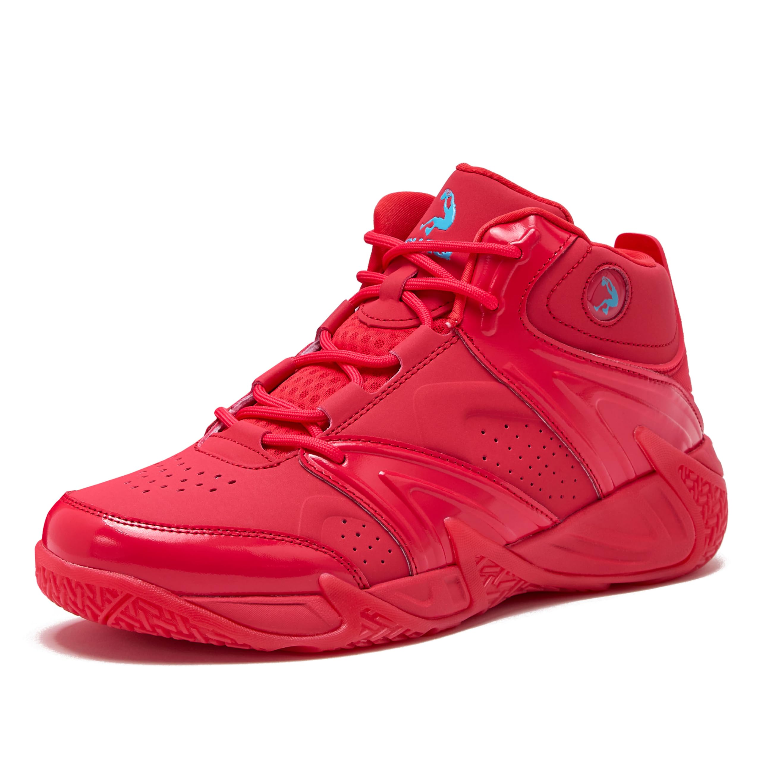 SHAQ Devastator High Top Basketball Shoes for Men, Indoor or Outdoor Court Basketball Mens Sneakers - Black, White, Green, Blue, Orange or Red Size 8 to 15