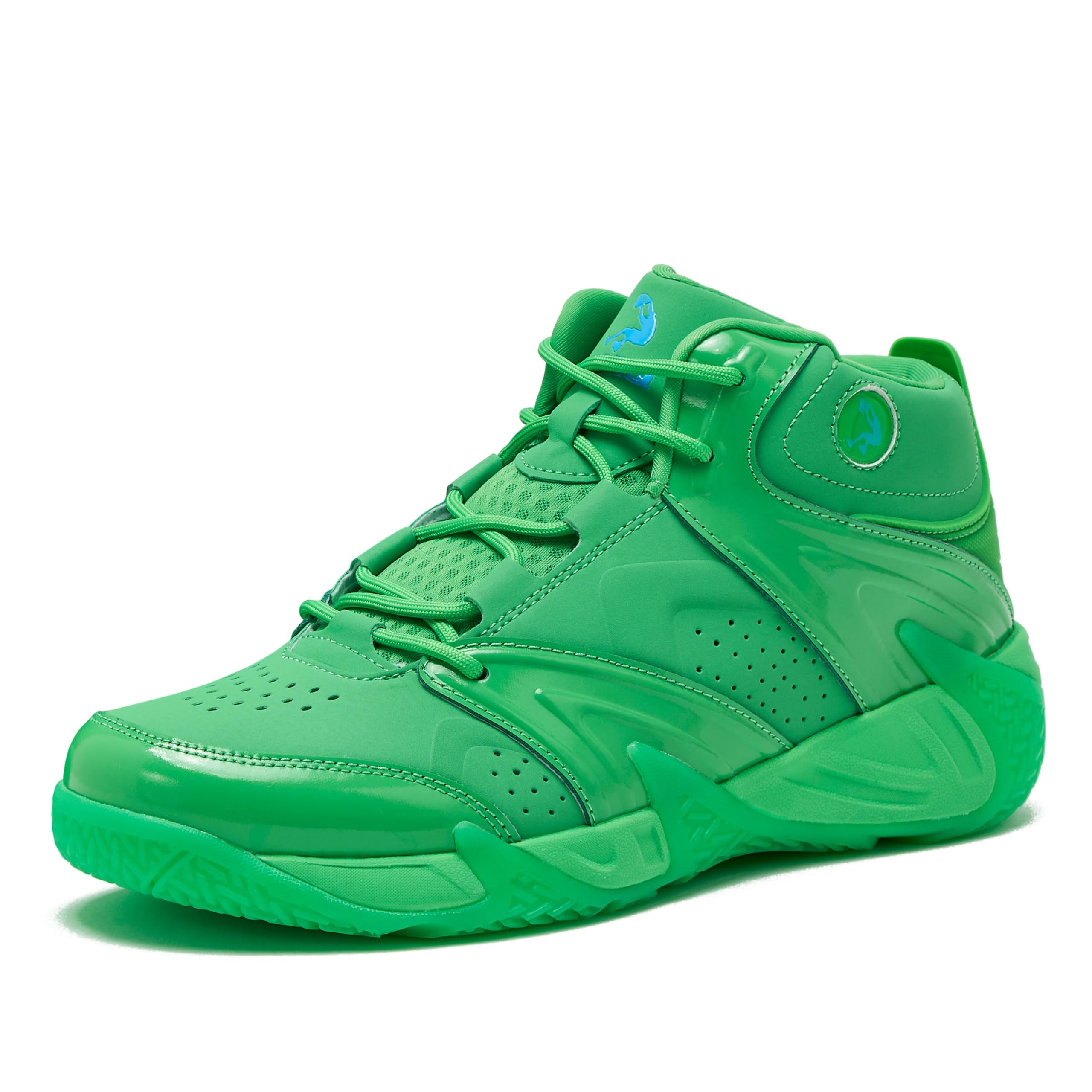 SHAQ Devastator High Top Basketball Shoes for Men, Indoor or Outdoor Court Basketball Mens Sneakers - Black, White, Green, Blue, Orange or Red Size 8 to 15