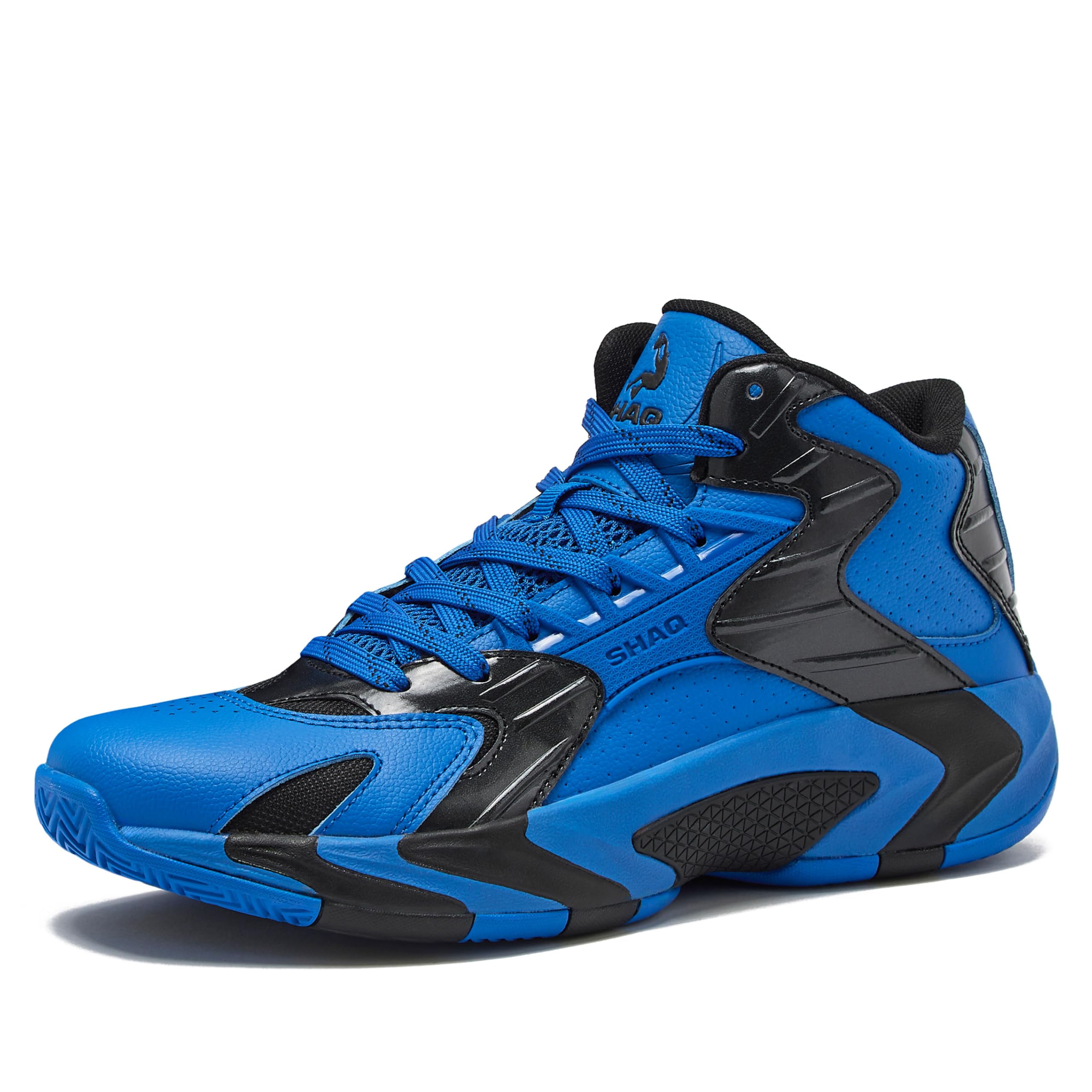 SHAQ Devastator High Top Basketball Shoes for Men, Indoor or Outdoor Court Basketball Mens Sneakers - Black, White, Green, Blue, Orange or Red Size 8 to 15
